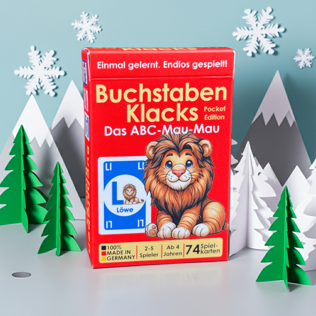 Buchstaben Klacks Pocket - Winter Design