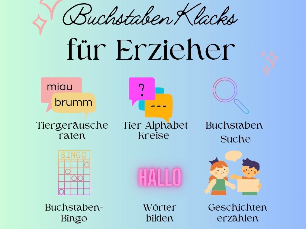 Mehr Spaß und Lernen im Kindergarten mit "Buchstaben Klacks"! - Alster- und ElbHarmonie
