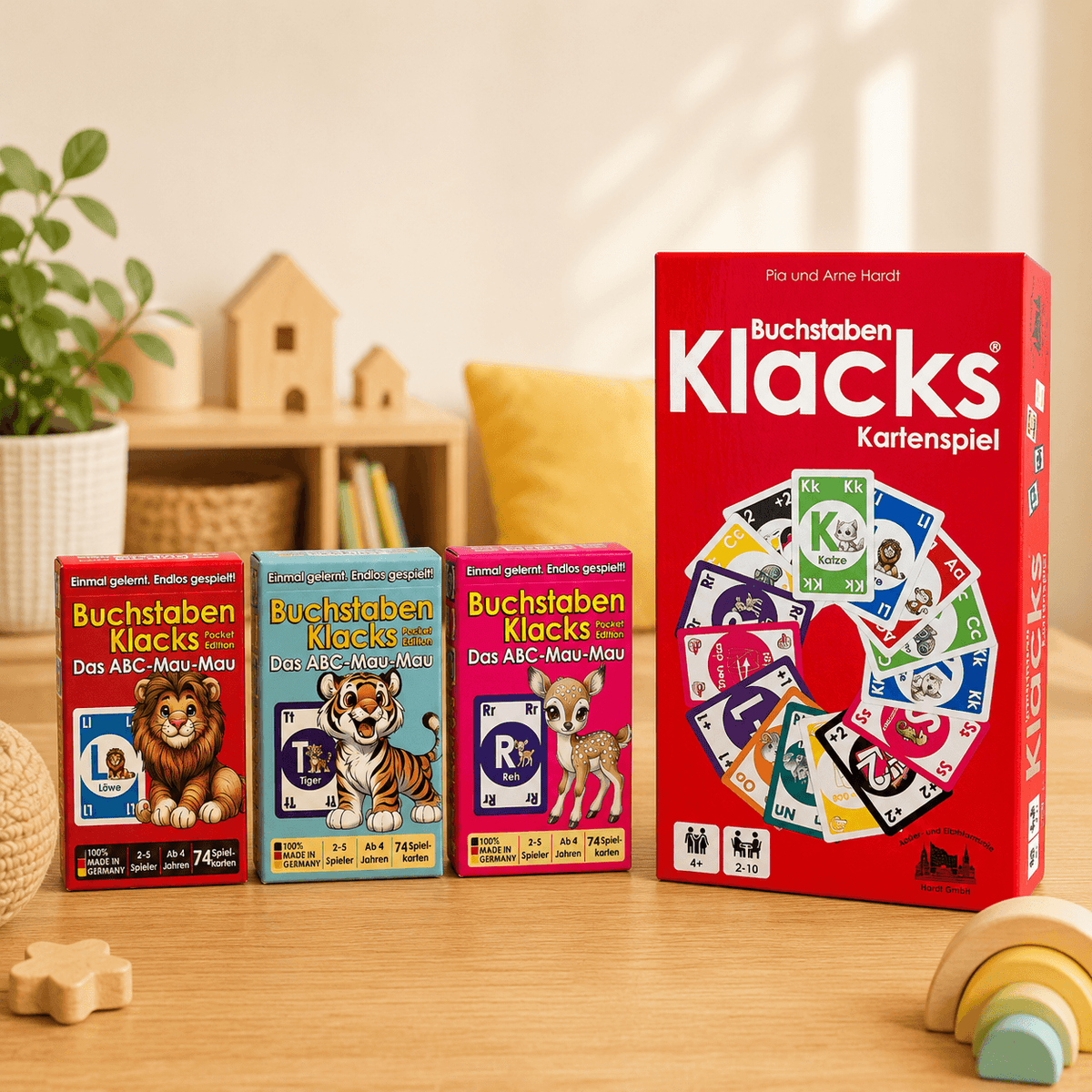 Buchstaben lernen spielerisch - ABC Lernspiel Buchstaben Klacks für Kinder ab 4 Jahren 