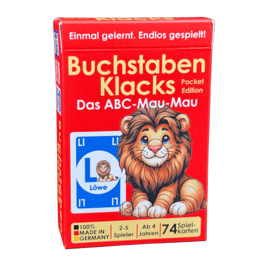 Buchstaben Klacks Pocket – Das kompakte Lernspiel für unterwegs
