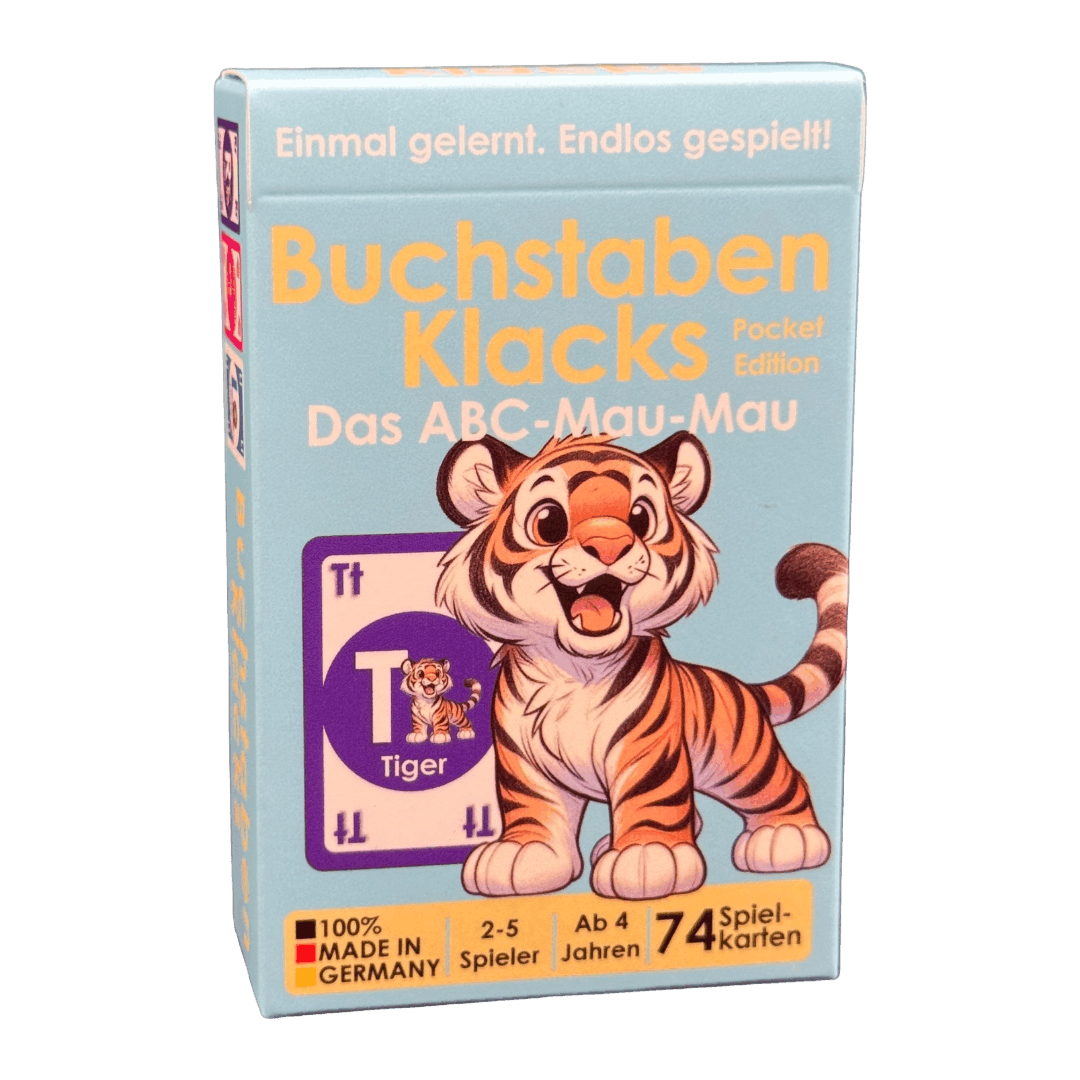 Buchstaben Klacks Pocket – Das kompakte Lernspiel für unterwegs