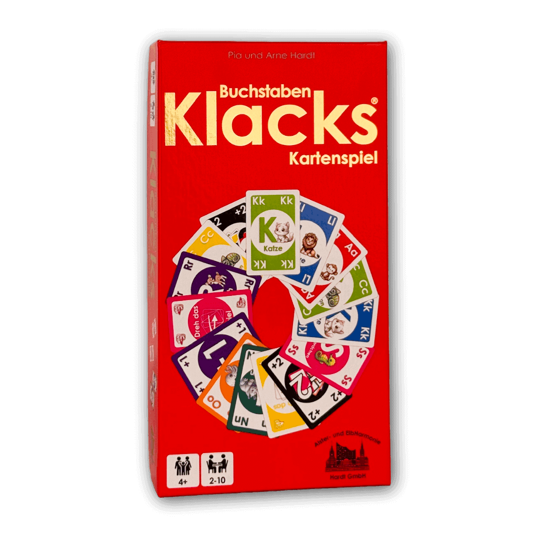 Buchstaben Klacks Stülpschachtel_Vorderseite
