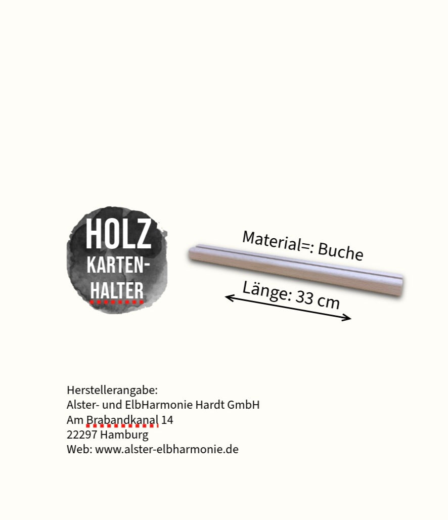 Kartenhalter der Alster- und ElbHarmonie Hardt