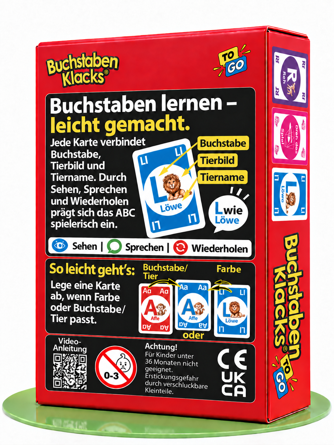 Buchstaben Klacks Pocket ToGo – Kartenspiel ab 4 Jahren