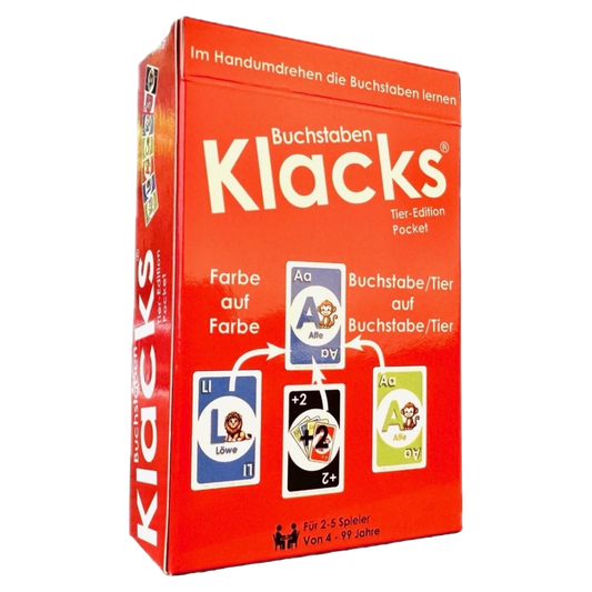 Buchstaben Klacks Pocket Produktfoto Vorderseite