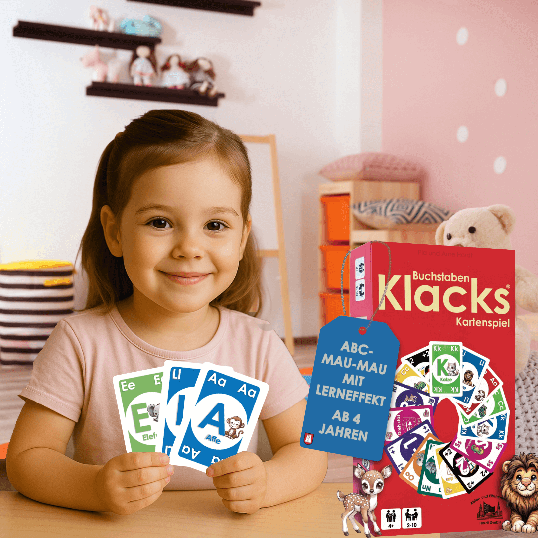 Buchstaben klacks - ein strahlendes Lächeln