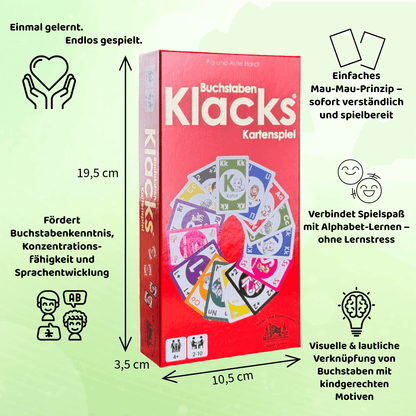 Buchstaben klacks Mau-Mau