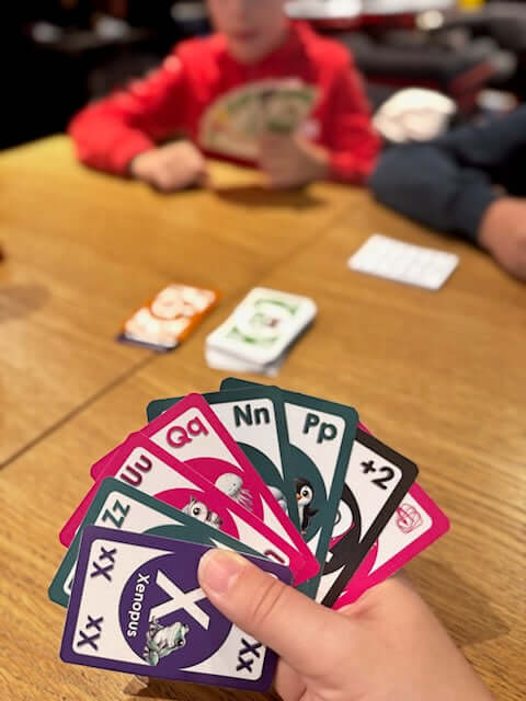 Buchstaben klacks in Aktion