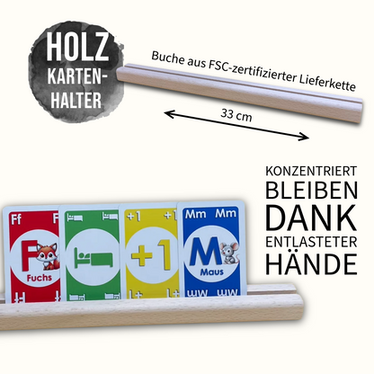 Konzentriert bleiben dank entlasteter Hände mit dem Kartenhalter