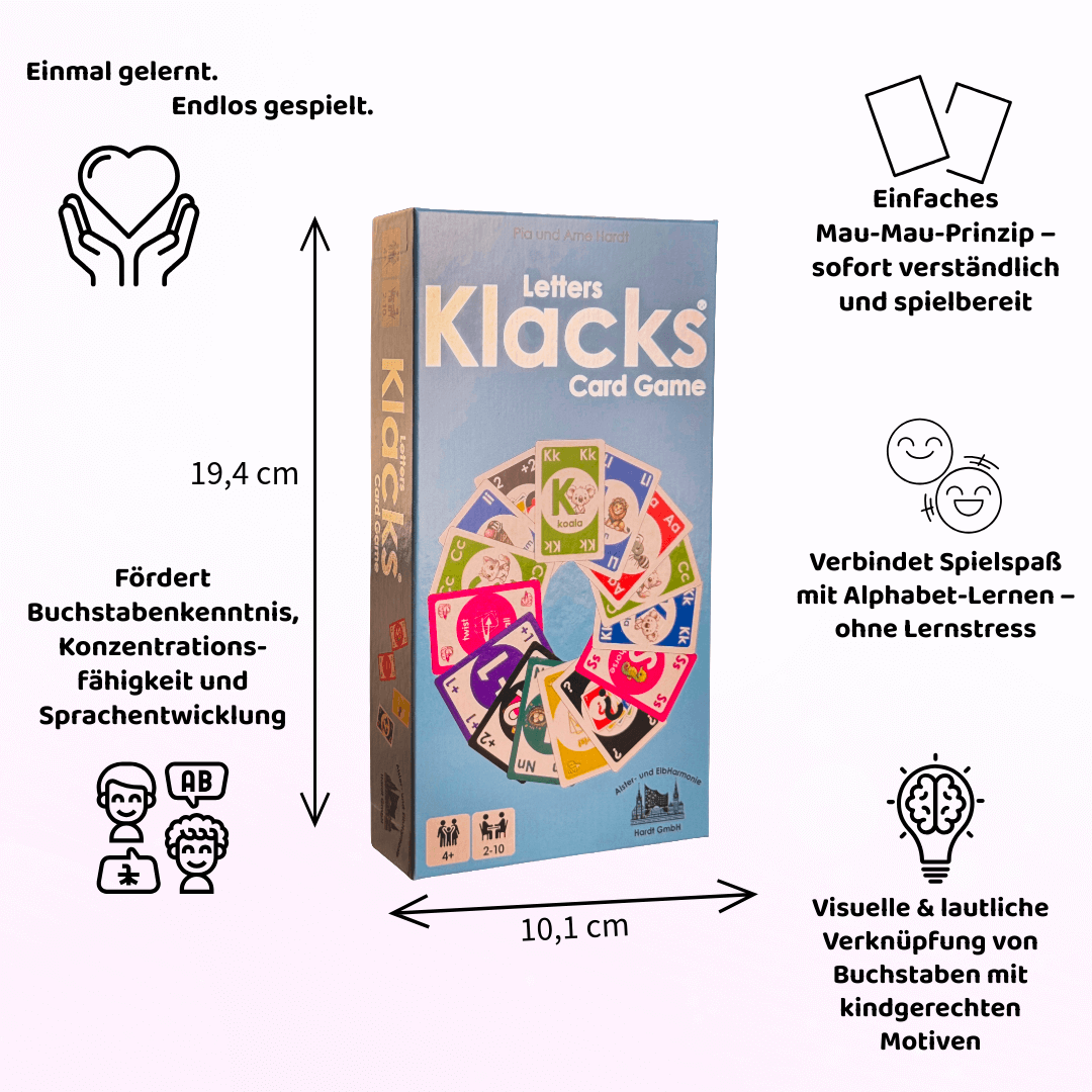 Letters Klacks - Merkmale