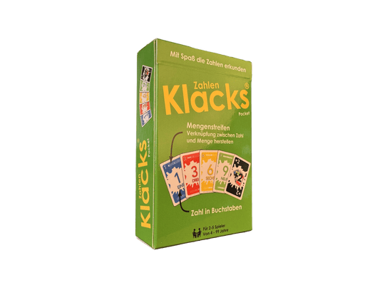Zahlen Klacks® Pocket: Das unterhaltsame Kartenspiel für Zahlen und Mengen - Alster - und ElbHarmonie