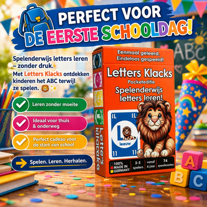 educatief kaartspel alfabet leren