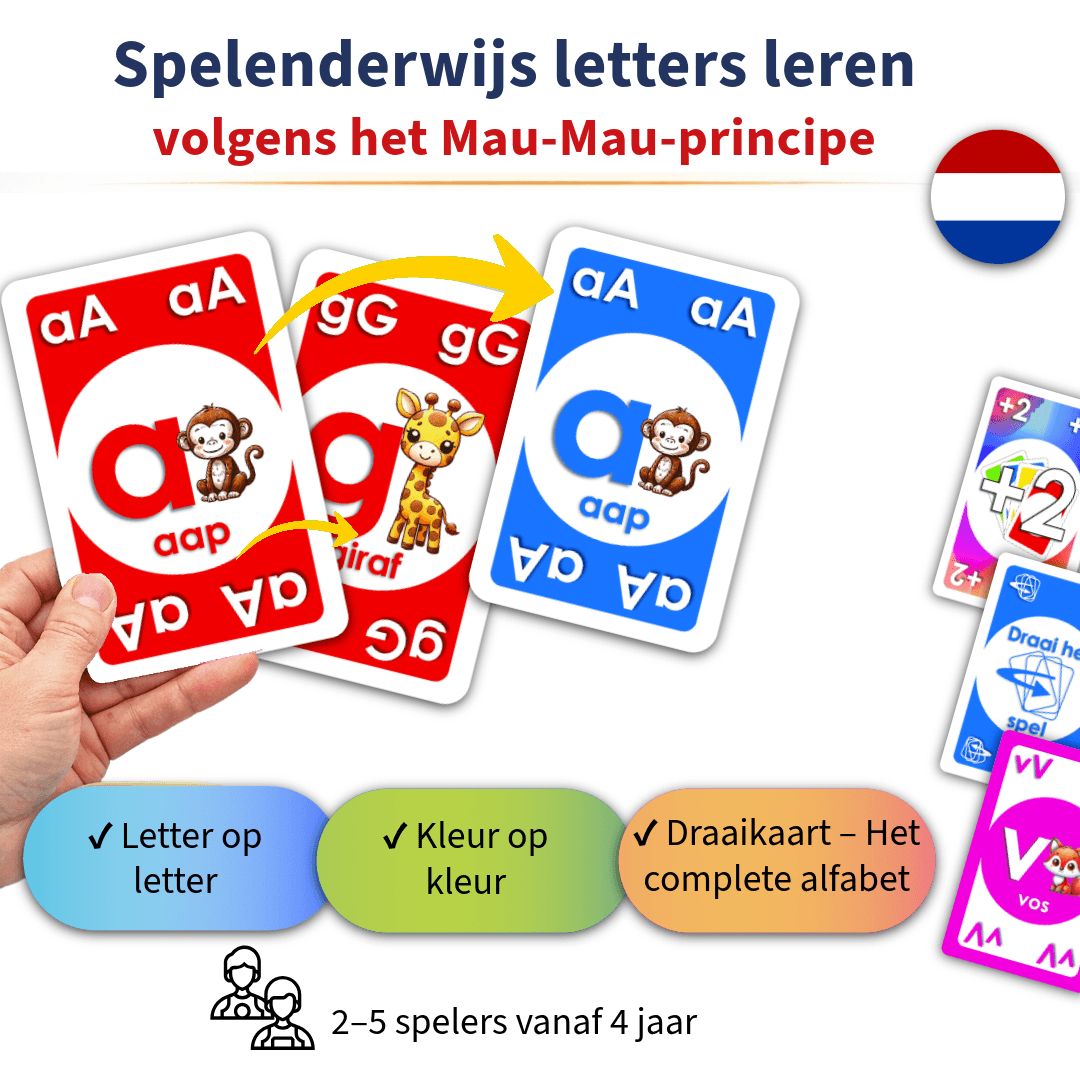 Letters Klacks Pocket Niederländisch – Karten mit Buchstaben und Bildmotiven