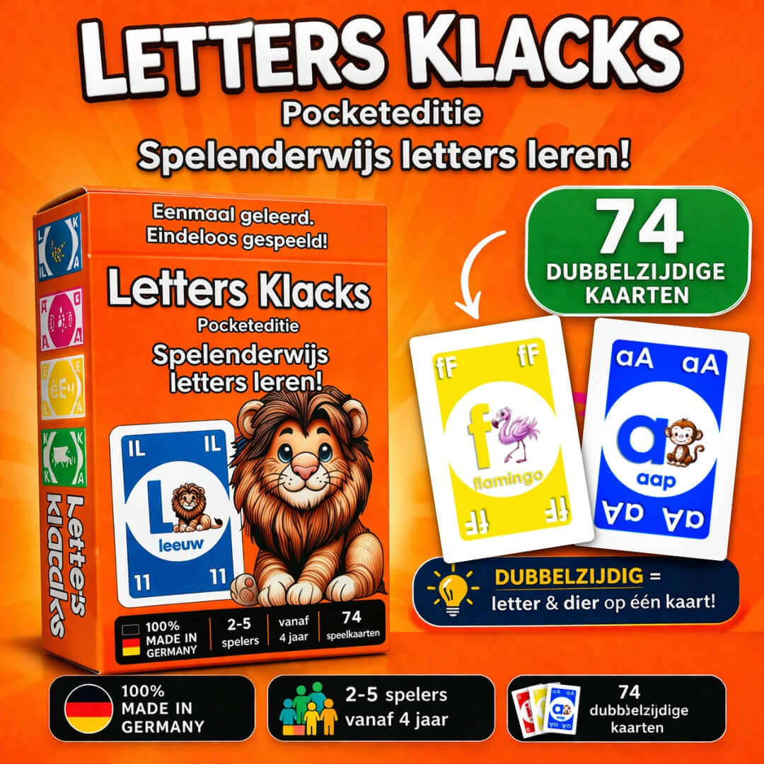 Letters Klacks Pocket Niederländisch – Reisespiel für unterwegs
